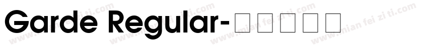 Garde Regular字体转换